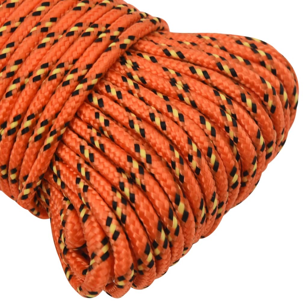 Boat Rope Orange 4 Mm 25 M Polypropylene