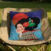 Vintage Girl Hair Flower Cushion Cover Soft Reversible Durable Pillow Cover MultiScene Use for Home Car Daily Comfort