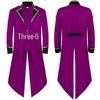 Men's Medieval Retro Swallowtail Coat - European & American Punk Style