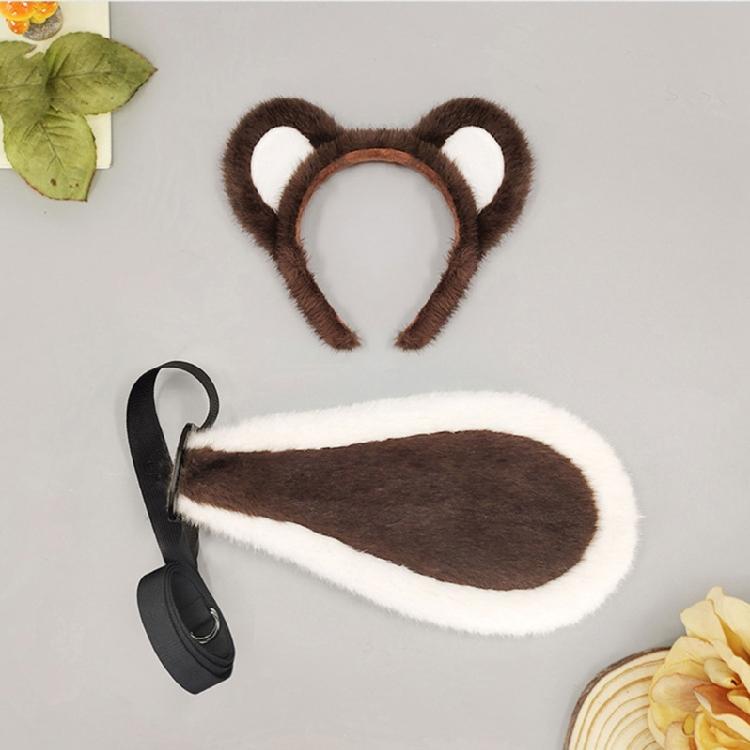 Fun and Safe Plush Animal Ears Headband for Costume Parties Role Playing Soft Wear Adults Comfortable Hairpiece