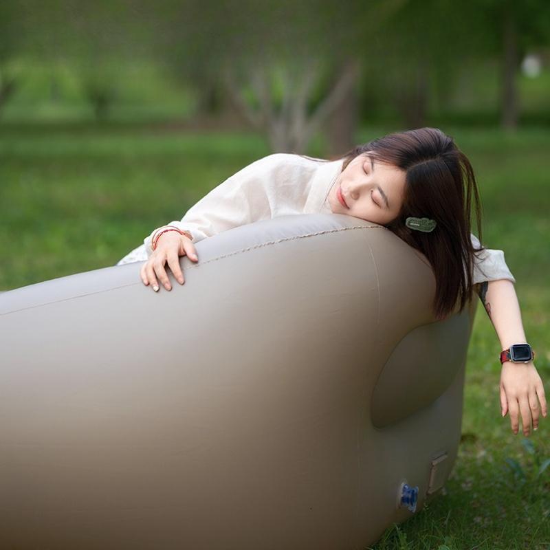 Inflatable Lounge Chair Inflate Sofa Outdoors Single Person Portable Folding Chairs Household Modern Comfort Lounger Furniture