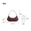 [JW PEI] Lily Women's Shoulder Bag - Deep Claret 35.8cm