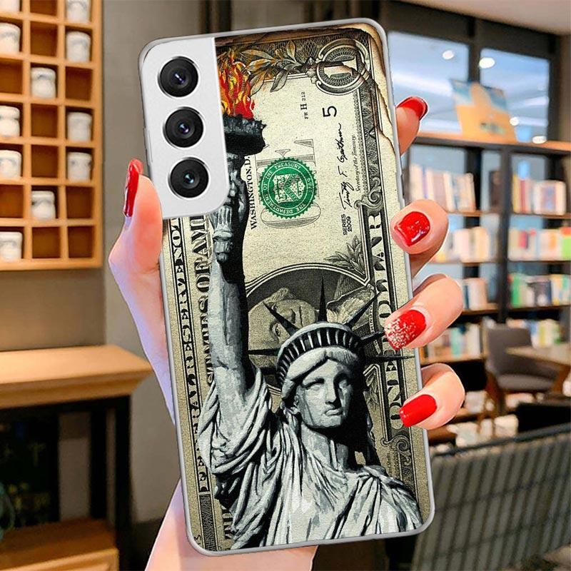 Banknote Dollar Cash Money Cover Phone Case For Samsung Galaxy S26 S25 Edge S24 Ultra S23 S22 Plus S21 S20 FE Soft Fundas Shell