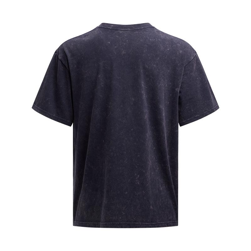 Under Armour Solid Color Comfortable Loose Fit Sports Crew Neck Short Sleeve Vintage T-Shirt Men T-Shirts Dark-Blue 1389147-410