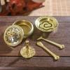 Antique Style Mini Incense Burner Set with Traditional Handmade Design