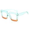 Fashion Oversized Anti-Blue Light Glasses Colorful Clear Lens Ladies Optical Glasses Frame Square Computer Eyewear for Women