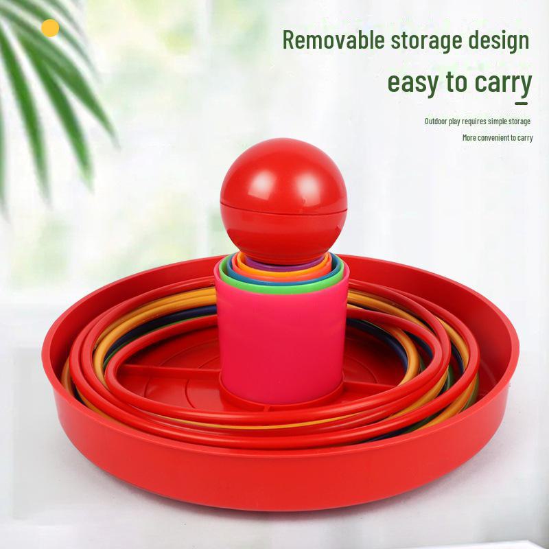 Kids' Ring Toss Game: Interactive Indoor & Outdoor Education Toy for Family Fun and Kindergarten Competitions