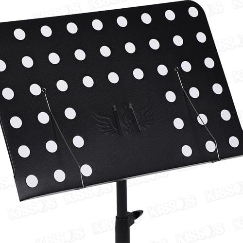 Adjustable Height Folding Music Stand, Compact, Lightweight, Portable Music Stand for Laptops, Tablets, and More
