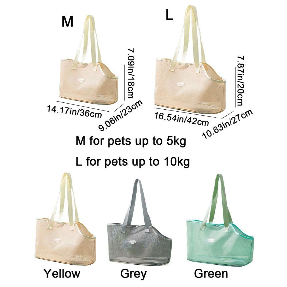 Soft Puppy Shoulder Handbag Breathable Puppy Carrying Bag Pet Supplies Pet Travel Bags  Summer