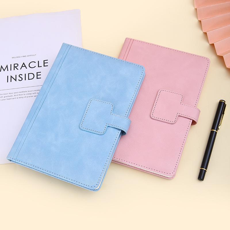 A5 Colorful Snap Button Notebook - Student & Office Notepad with Logo Customization