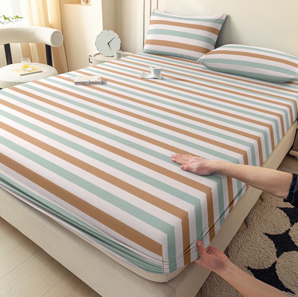 3 Piece Set, Single Bed Head + Two Pillow Cases (No Core) Suitable For All Seasons, Dust-Proof Bedspread Bedding