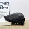 55cm to 59cm Vintage Beret Hat Suede Earflap Cap Artistic Hat Retro Newsboy Cap  Outdoor Activities