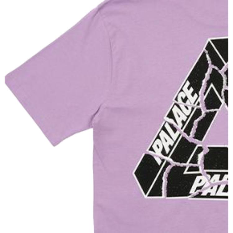 Palace Tri-Ripped T-Shirt Light Purple Unisex Tops P25TS027