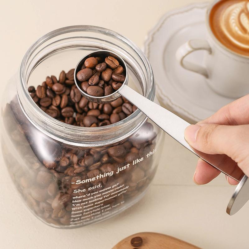 Stainless Steel Coffee Scoop Dual-Purpose Coffee Spoon Powder Hammer Tamper Multi-Function Spoon Holder Coffee Tools Accessories