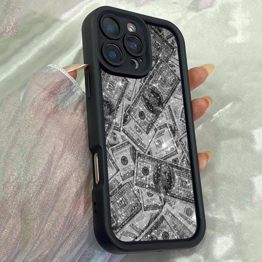 JT225 Dollar Money Art for iPhone 17 16 15 Pro Max Samsung S26 S25 Ultra A17 A16 A07 A56 Xiaomi 15T Redmi 15c 14C Soft TPU Case