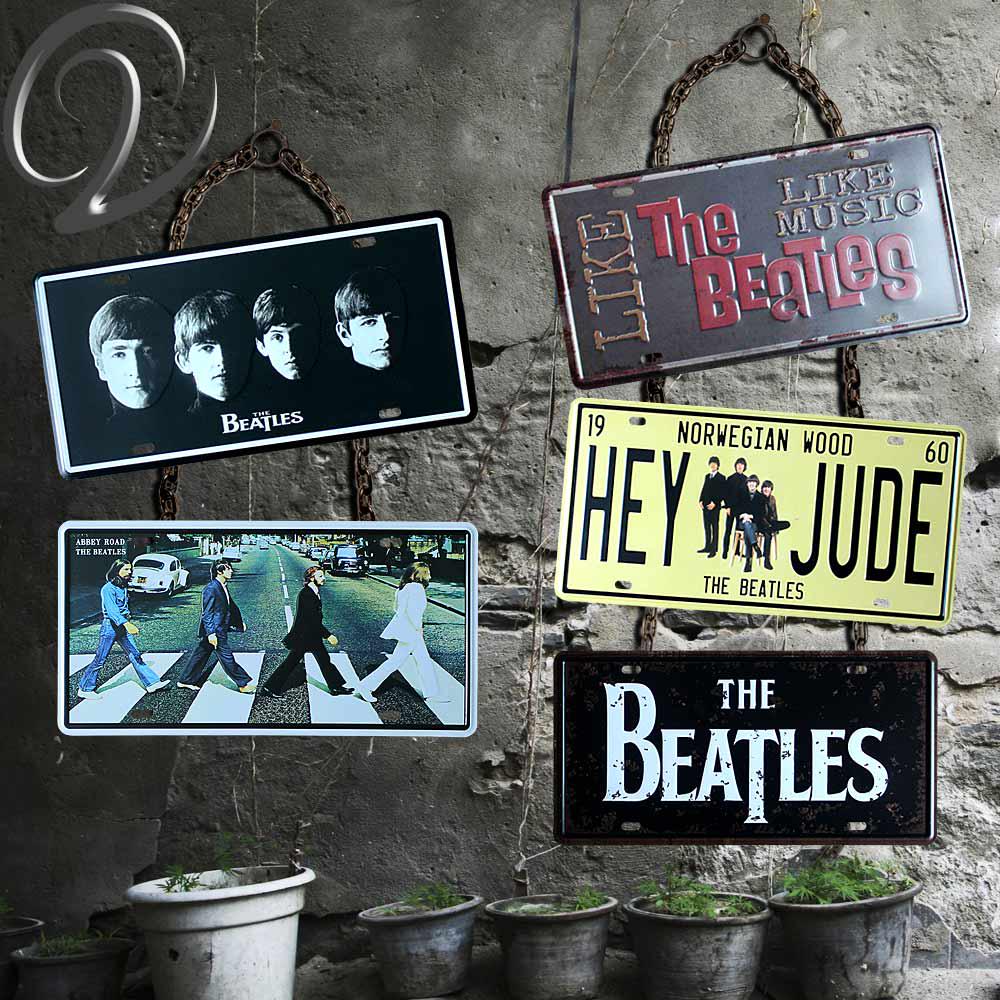 THE BEATLES 2 10x8/" Retro Metal Concert Poster Sign Plaque Wall Art Pic 4