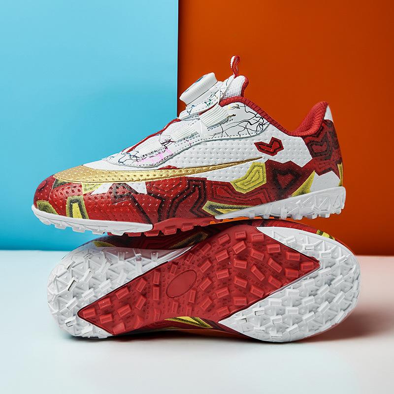 New Children's Rotating Buckle Broken Nail Training Football Shoes, Girls and Boys, Primary School Students Sports Competition Training Shoes Men