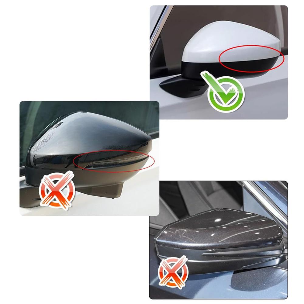 Left Side Rearview Mirror Cover Cap No-Blinker For Honda Civic 2022-2024 11th