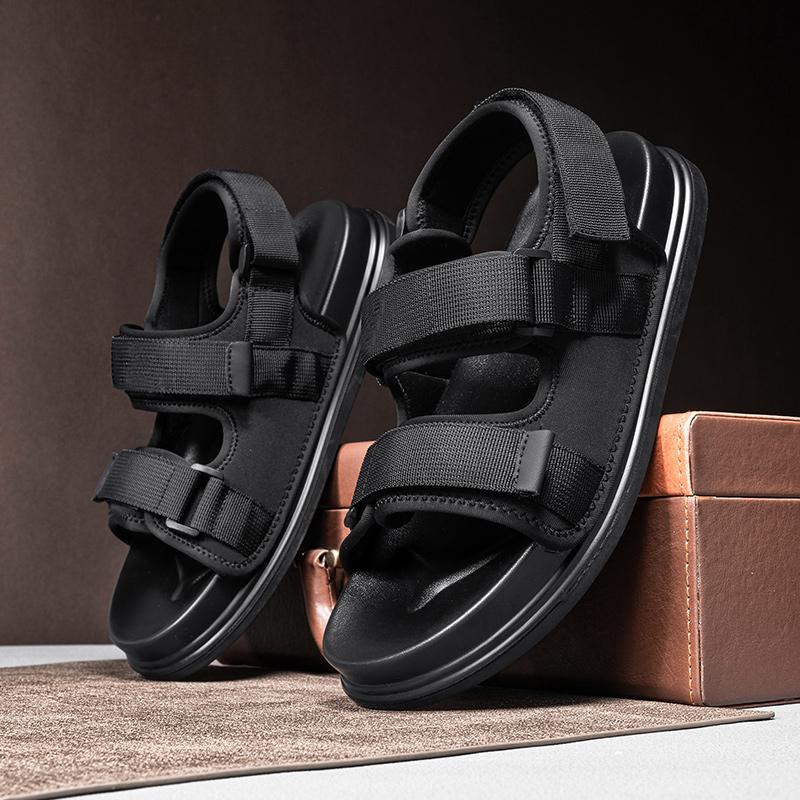 Magic Glue Summer Flats New Arrival Mens Sandals Quick Dry Male Casual Shoes Outdoor Men Mesh Slippers Comfort Roman Beach Shoes
