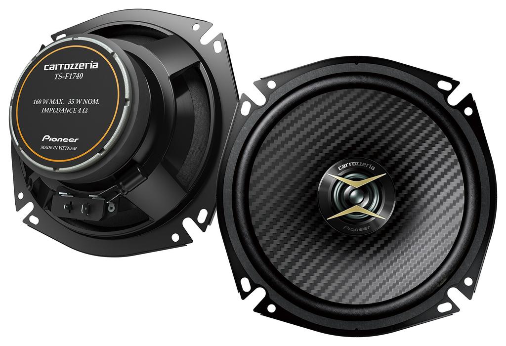 PIONEER Speaker 17cm Custom Fit Speaker Coaxial 2-way High Resolution Compatible Carrozzeria TS-F1740