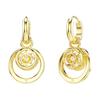 Swarovski Hyperbola Water Drop Design Cubic Zirconia Earrings Unisex Earrings White 5738249