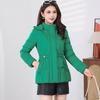 Women's Short Hooded Cotton Jacket - Waist-Slimming Korean Style Outerwear