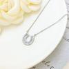 Korean Fashion Zircon Horseshoe Necklace: Luxurious, Versatile Accessory for Any Occasion