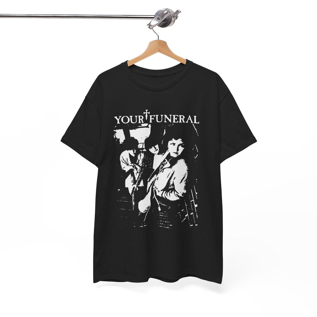 Dein Beerdigungs-T-Shirt | Seltenes 80er Post-Punk Deathrock Band-T-Shirt