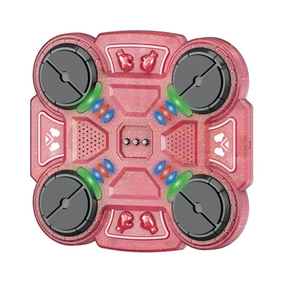 Music Boxing Machine Bluetooth-compatible Music Punching Target Smart Reaction Boxing Pad with 3 Speed Modes & LED Lights Rechargeable Fitness Toy