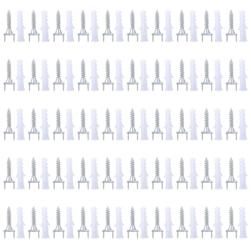 

Double-headed Solid Wood baseboards Smooth Nails With Expansion Tube Auto -tapping Screws Foot Line Invisible Screws