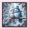 Birds Full 11CT DIY Stamped Cross Stitch Kits 15.75x15.75in Printed Cross-Stitch Kits for Beginners Adults Home Decor