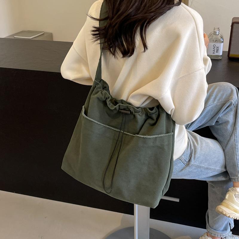 Taška přes rameno Dojíždění Plátěná crossbody taška Nákupní taška