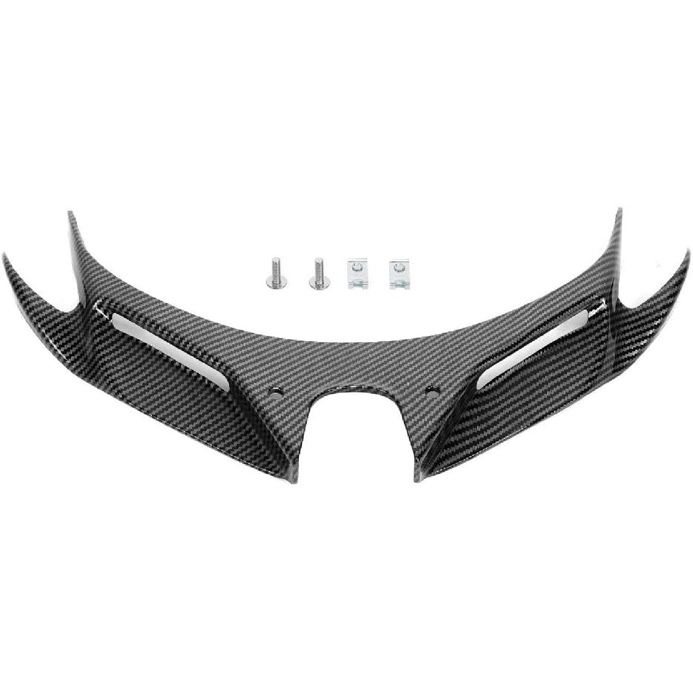 400-Front Fairing, Carbon Fiber Front Fairing Aerodynamic Wing Cover ABS Fits for 250/400 18-20