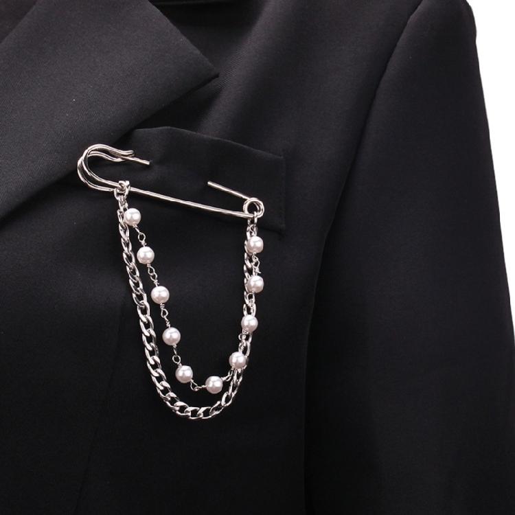 Elegant Pearls Brooch Fun Ornament for Backpacks Clothes Bags Hats Accessories Elegant Pin Crystal Rhinestones