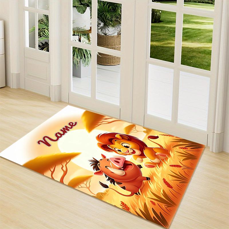 Custom Name Piglet's Night Garden Carpet Rug Customizable Soft Washable Anti-Slip Home Living Room Sofa Mats Personalized Rug. 0909395
