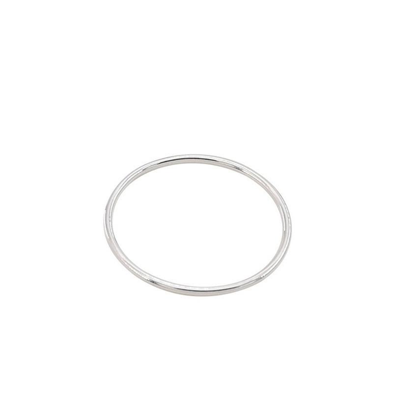 Elegant Korean Minimalist Single Ring For Women With Geometric Design And Adjustable Size