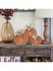 3pcs, Fall Decor, Wooden Autumn Pumpkin Fall Decorations For Home Shelf Mantel Table Decor Pumpkins Of Three Sizes Fall Season