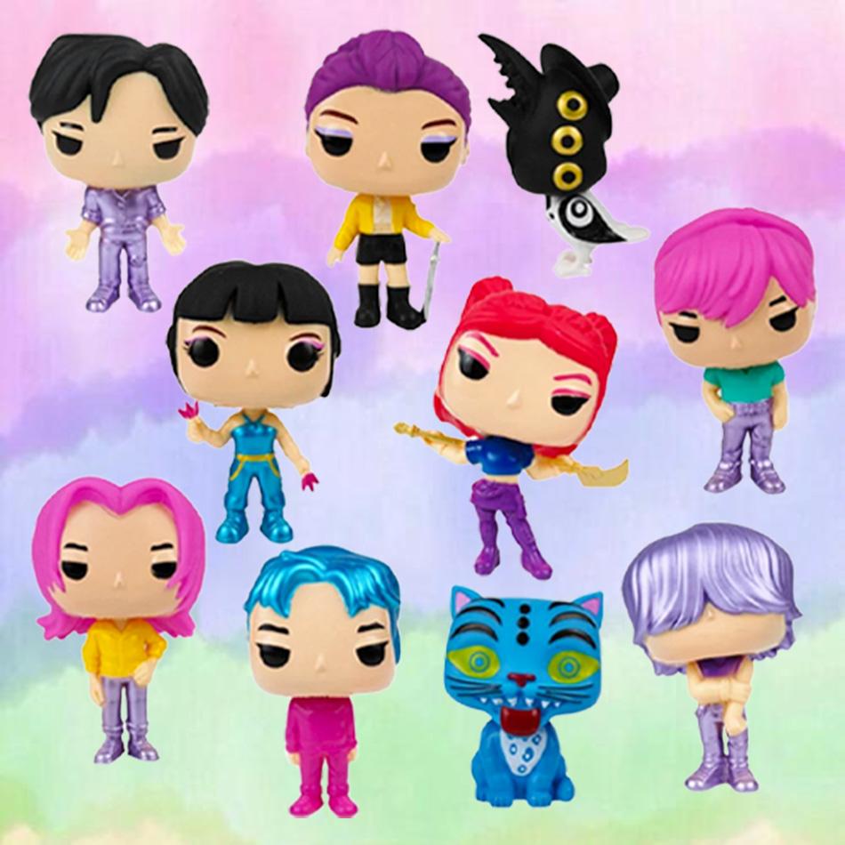 10pcs/Set Limited Edition KPop Demon Hunters POP Figure - Zoey Rumi Mira Jinu Derpy Sussie Anime Collectible Model Toy Gift