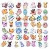 10/30/50/100pcs Kawaii  Eevee Cartoon Stickers Cute Anime Pikachu Decals Waterproof DIY Laptop Phone Stationery Sticker