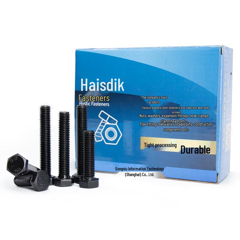Haisidick 8.8 Grade Blackened Full Thread Hexagon Head Bolt GB5783