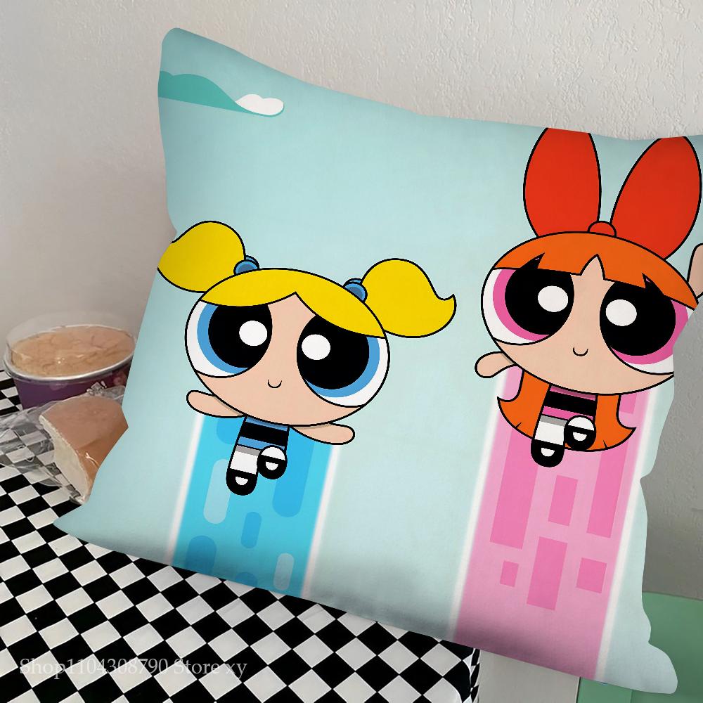 1Pc Classic Cartoon T-The Powerpuff Girls Pillow Bedroom Sofa Leisure Comfort Cushion Car Living Room Home Decoration