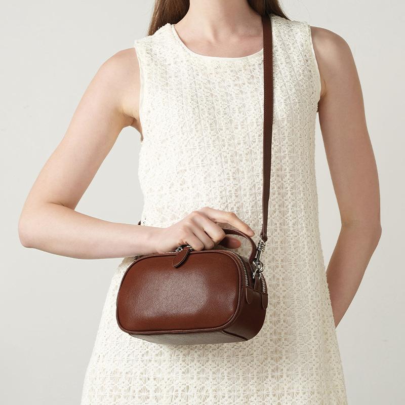 Genuine Leather Women's Bag Crossbody Phone Case Large-capacity Portable Small Bag for Commuting