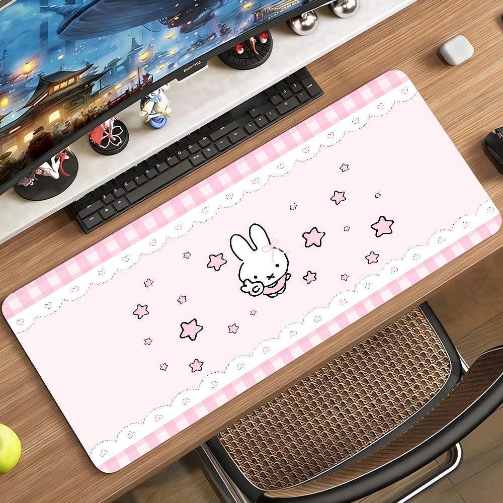 Cute Miffy Mouse Pad Computer Laptop Rubber Non-slip Mouse Mat Mousepad Gamers Decoracion Desk Mat