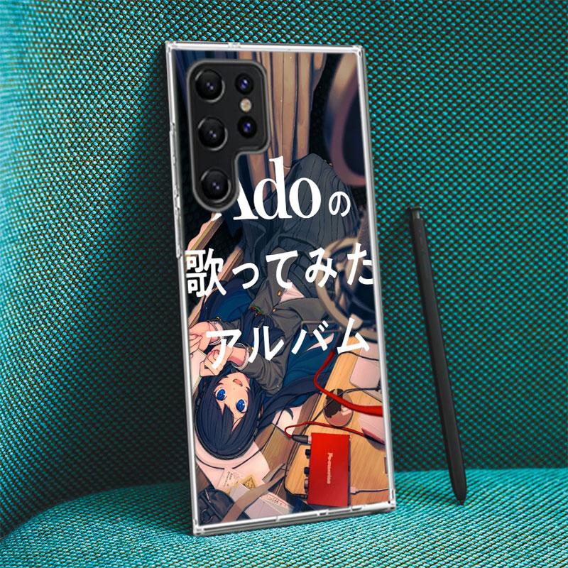 Ado Album Kyogen Capa Phone Case For Samsung S26 Ultra S25 Edge Galaxy S23 S21 S20 S24 FE S22 S10 Plus Cover Clear TPU Shell Coq