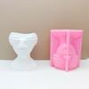 Stylish Flowerpot Silicone Mold Concrete Mould Human Face Shape Flowerpot Molds Cements Mould Silicone Material for Vase