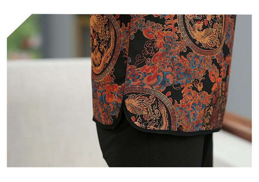 Elegant Summer Silk Blouse for Elderly Women - Short-Sleeved Noble Mother's Wear
