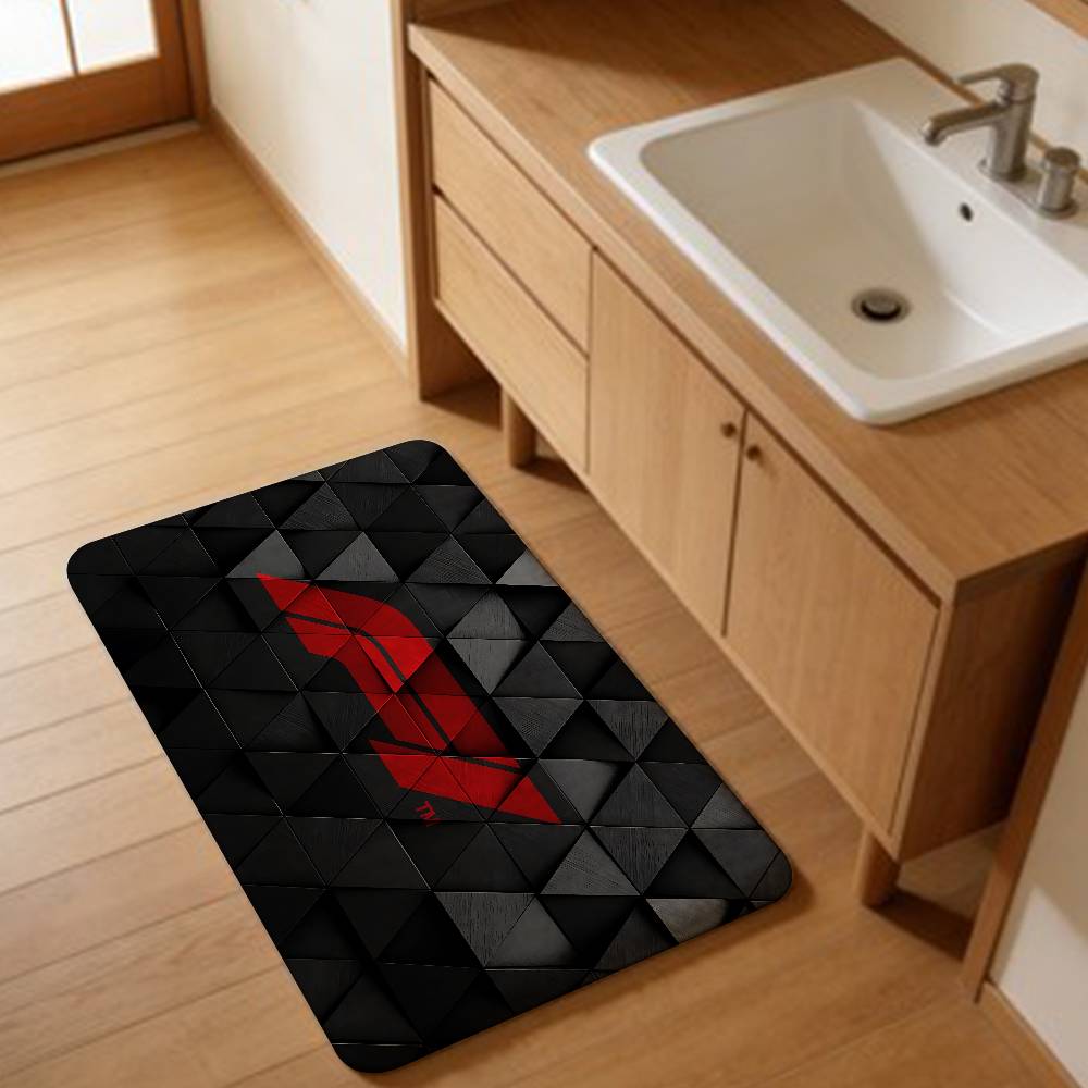 Alfombra de Puerta de Coche de Carreras F1 Estilo Nórdico Dormitorio Sala de Estar Felpudo Hogar Balcón Antideslizante Alfombra