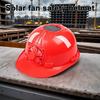 Solar Power Fan Helmet Outdoor Working Safety Hard Hat Workplace ABS Material Protective Cap Safety Hard Hat With Solar Fan