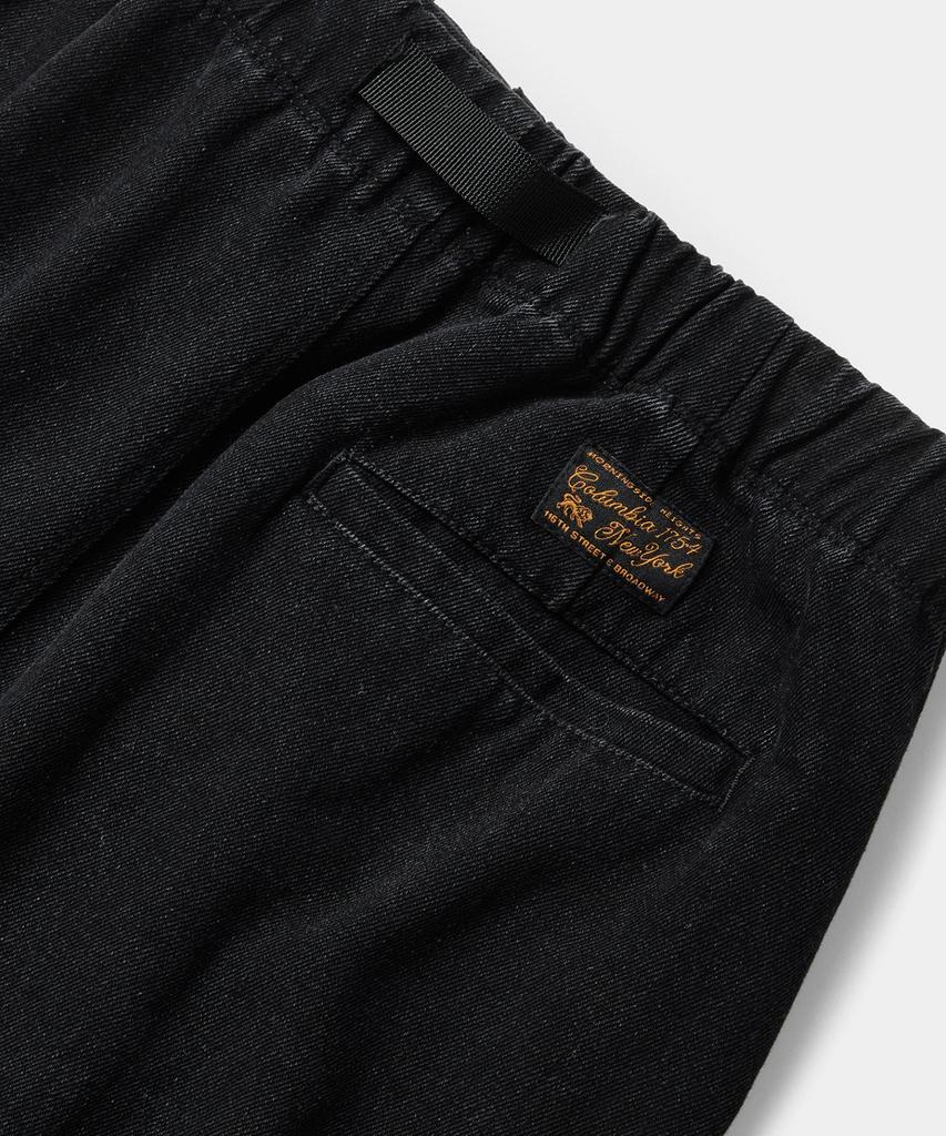 COLUMBIA UNIVERSITY Sl-Label Belted Denim Skirt Black Denim