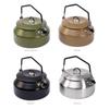 Portable 1 Litre Lightweight Stainless Steel Camping Kettle Durable and Camping Tea Pot for Indoor Outdoor Campfire Use